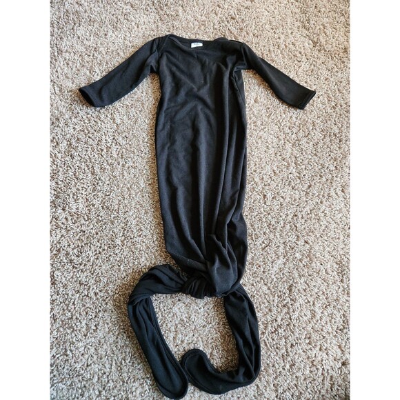 Millie & roo knotted gown bamboo size 0-3M - black - Picture 1 of 3